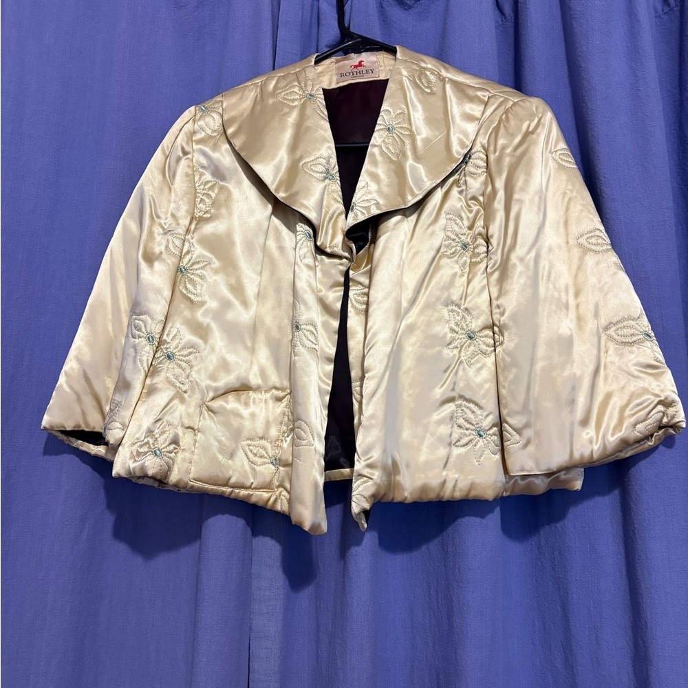 Vintage satin woman’s bed jacket